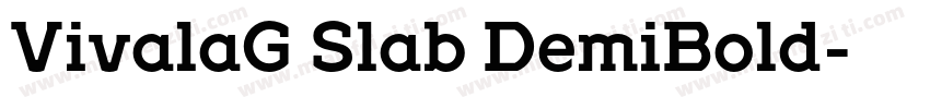 VivalaG Slab DemiBold字体转换